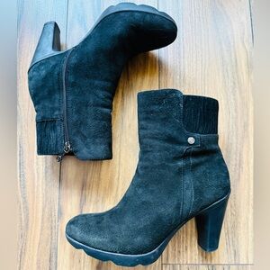 Blondo Black Suede Ankle Booties